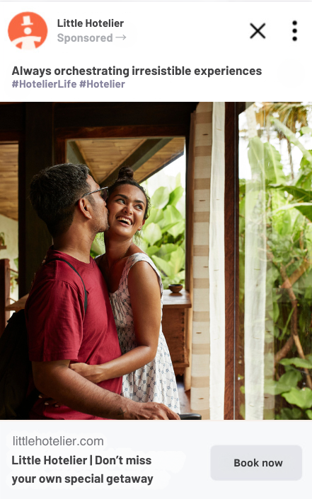 Facebook ads for hotels